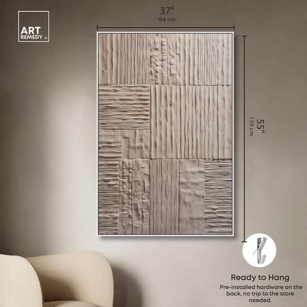 dimension image slide 18 of 24, Old Clay Texture Canvas Elegant White and Gold Art by Art Remedy