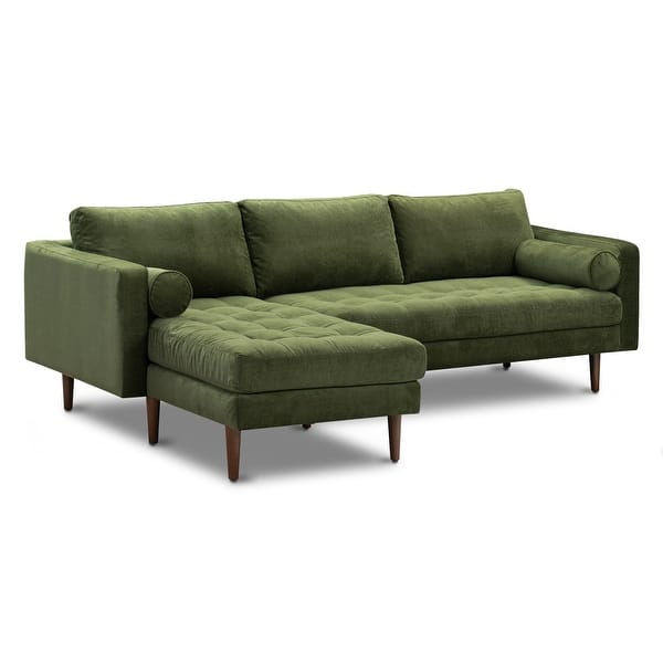 Poly and Bark Napa Fabric Left Sectional Sofa On Sale Bed Bath