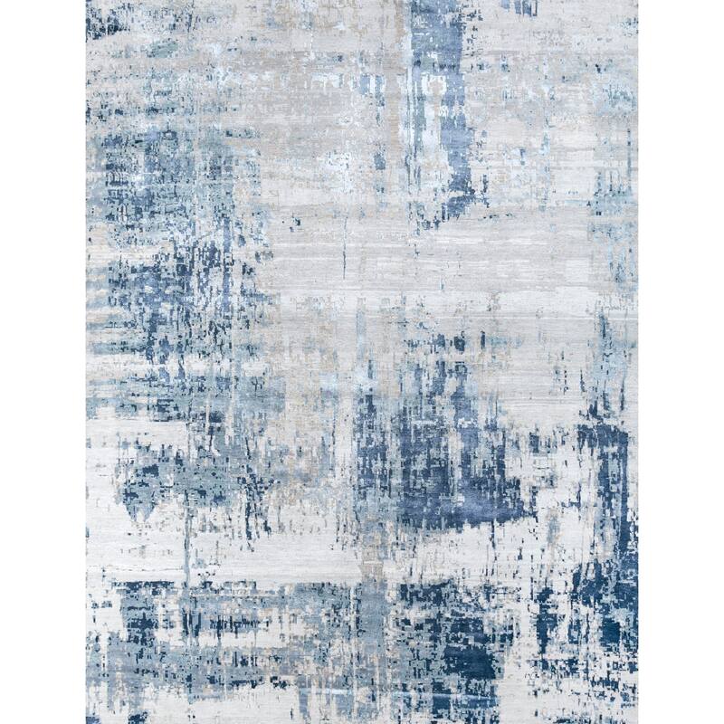 HomeRoots Abstract Contemporary Rectangle Area Rug - 120.00 in. x 96.00 in. x 0.25 in.