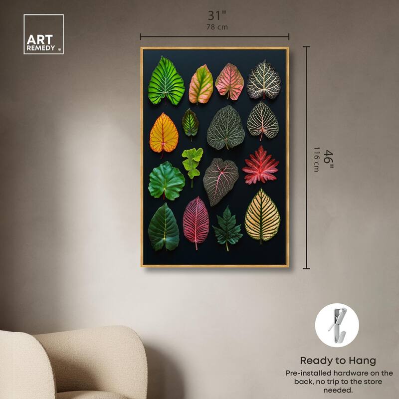 Leaf Lexicon Canvas by Art Remedy