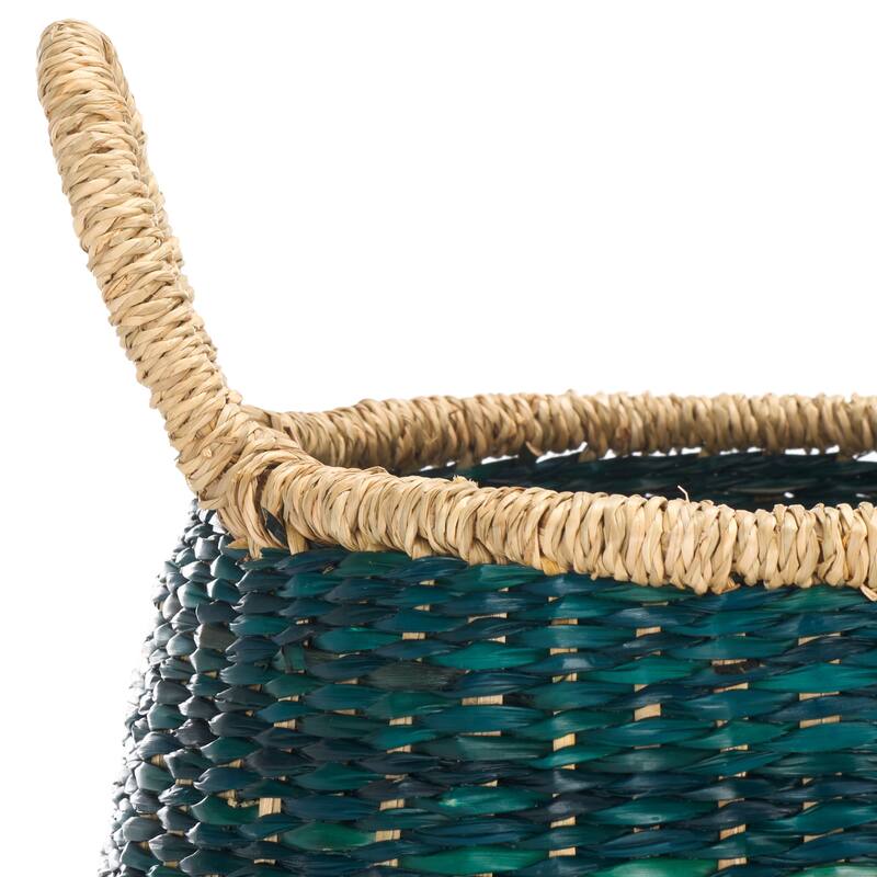 SAFAVIEH Home Estra Basket with Handles - 12"W x 12"D x 14"H