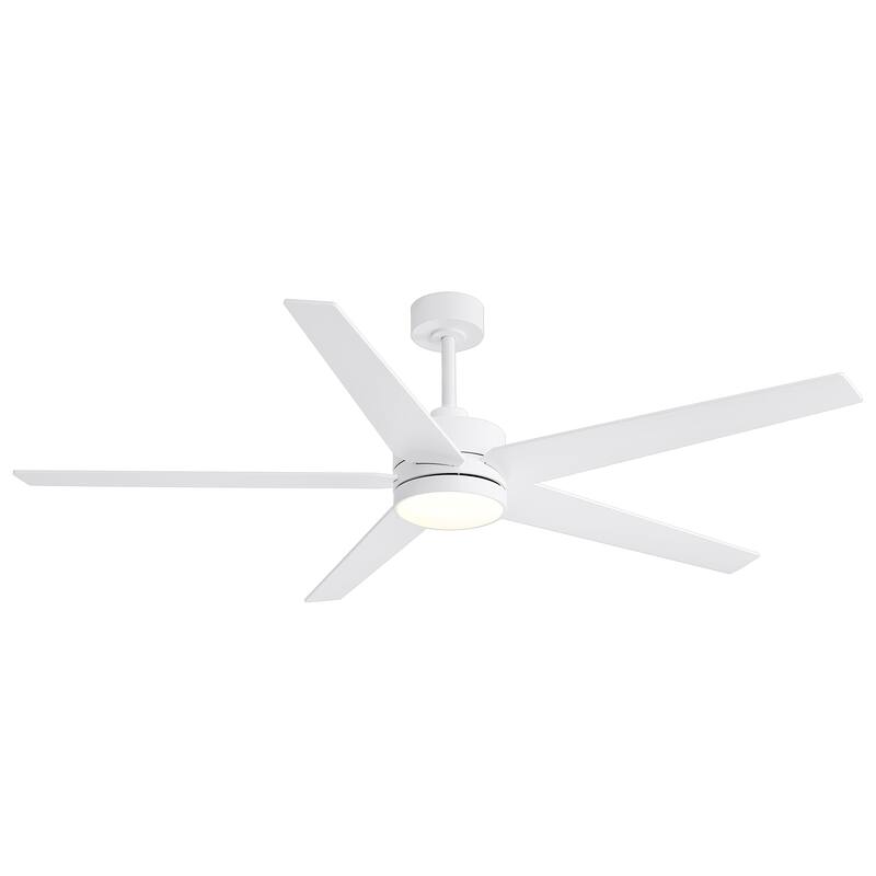 65 Inch 5-Blade LED Ceiling Fan with Light and Remote