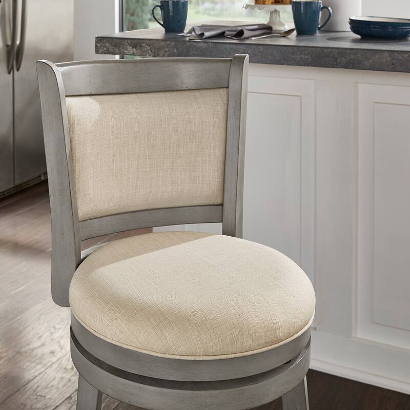 Verona Panel Back Swivel Counter Height Stool by iNSPIRE Q Classic