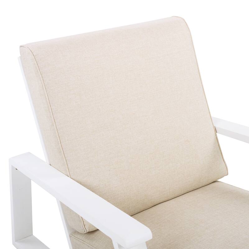 Patio Lounge Chair, Outdoor Club Chair with Cushion