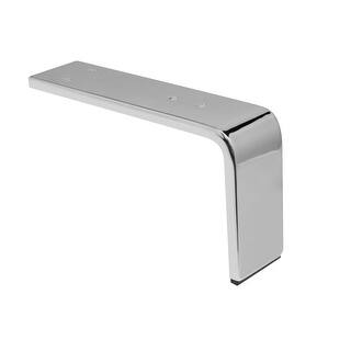 Furniture Legs At Richelieu 64044130140 5 1 8 Tall Rectangular Steel Furniture Leg Chrome
