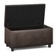 preview thumbnail 116 of 128, WYNDENHALL Essex 34-in. Wide Rectangular Storage Ottoman