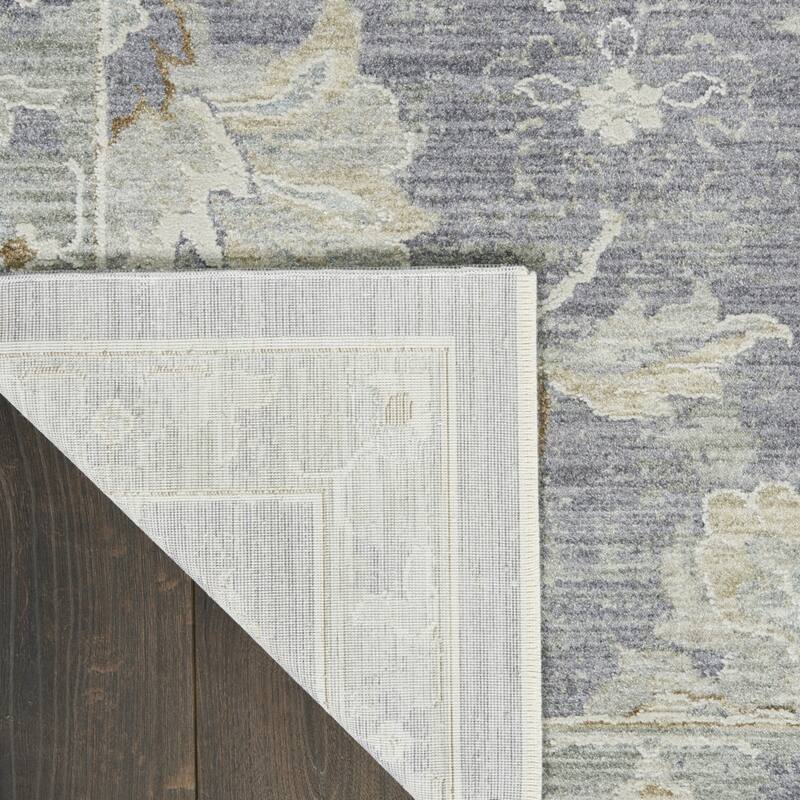 Power Loomed Floral Traditional Durable Area Rug - 69' X '45' X '0.6