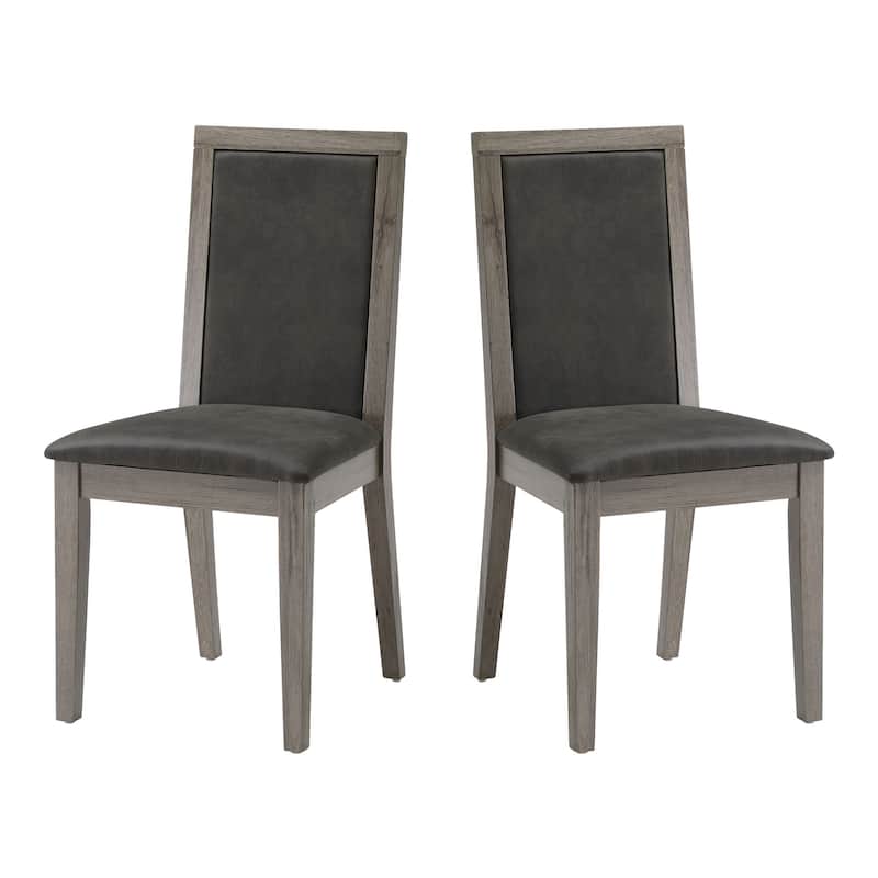 Dining Chairs Set of 2 Wood Dining Room Chair with MDF Sponge Back - 17.71"L * 15.15"W * 37.40"H