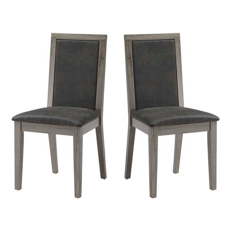 Modern Solid Wood 2 Piece Kitchen Dining Chair with Backrest and Cushions for Dining Room Kitchen Living Room Bedroom