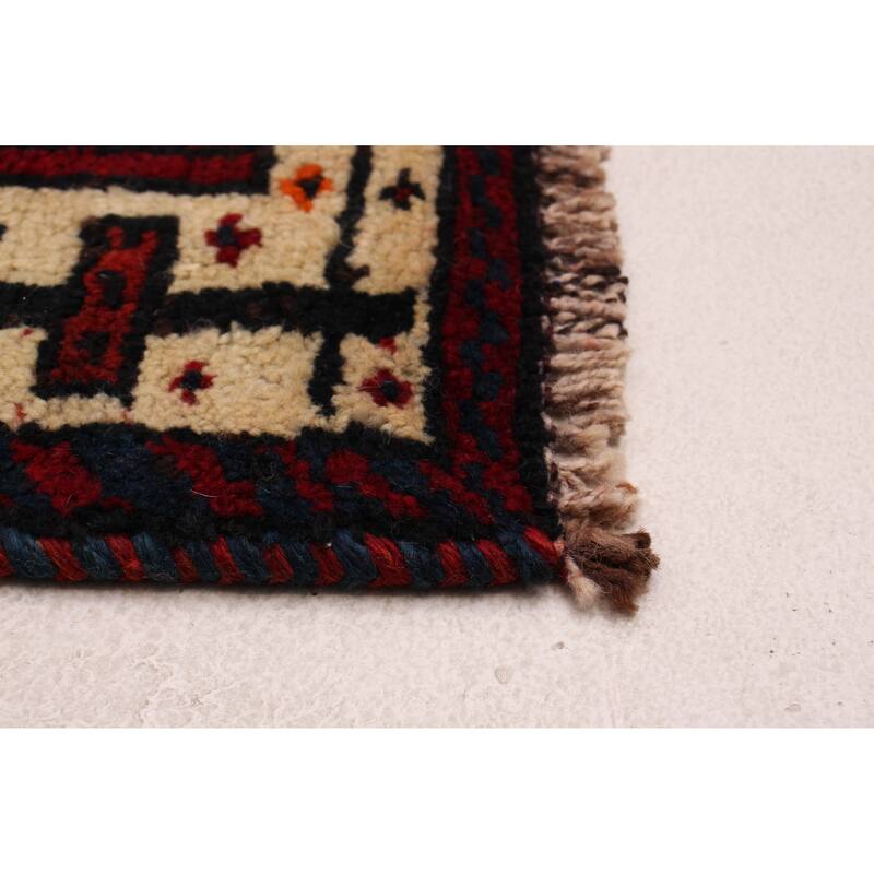 ECARPETGALLERY Hand-knotted Melis Vintage Red Wool Rug - 4'2 x 14'6