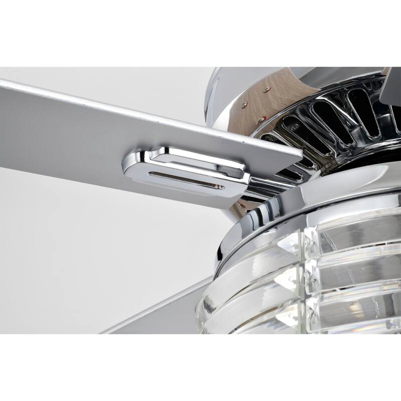 Themar 26 Inch Mid-century Modern Style Lighted Ceiling Fan with Remote