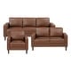 preview thumbnail 35 of 48, Fremont & Park Pitts 3-Piece Living Room Set Chocolate