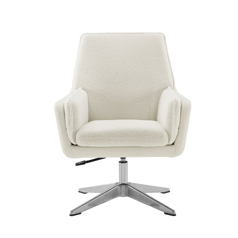 Marcia Swivel Sherpa Chair Accent Chair