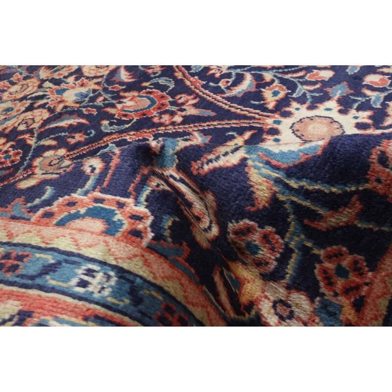 ECARPETGALLERY Hand-knotted Andelz Dark Navy Wool Rug - 5'1 x 10'11