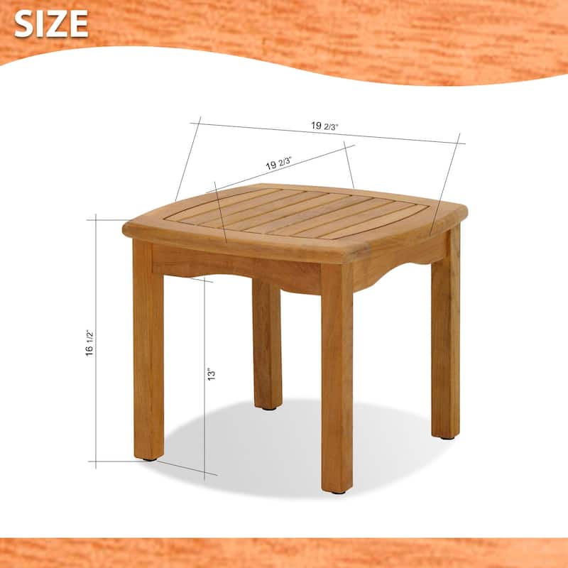 Lifestyle Garden 3pc Outdoor Patio Teak Bistro Set
