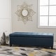 preview thumbnail 59 of 100, Mission Tufted Fabric Storage Ottoman Bench by Christopher Knight Home - 50.50"L x 18.75"W x 16.00"H Dark Blue