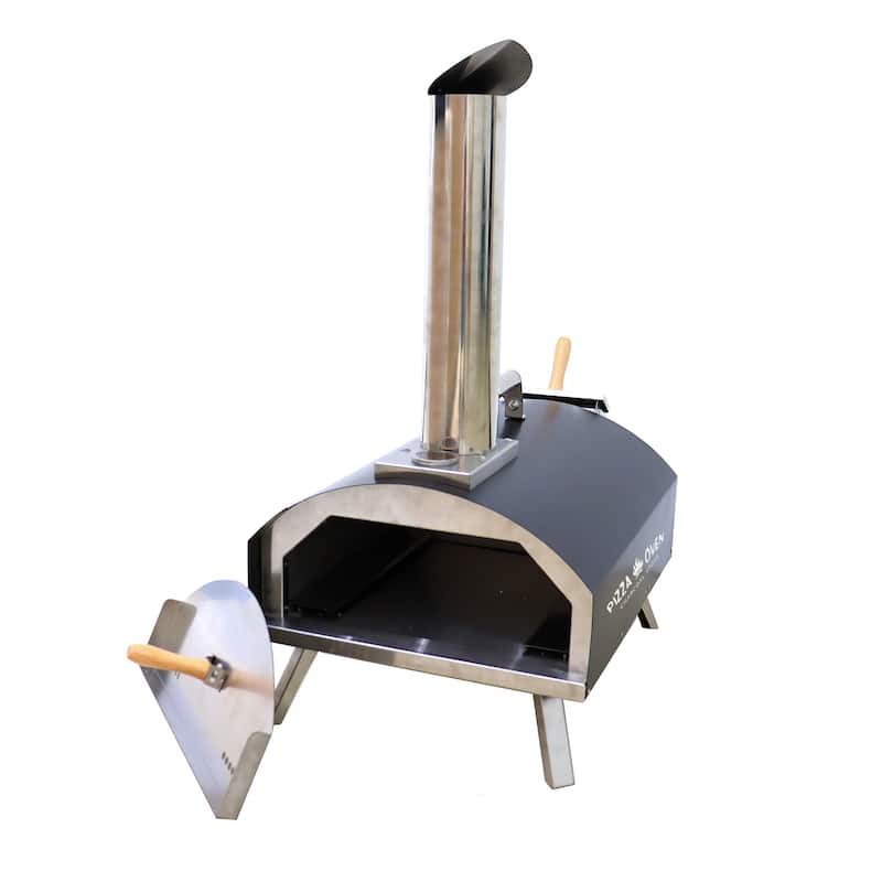 Portable Outdoor Stainless Steel Pizza Oven - 15.7-in W x 20-in D x 28-in H