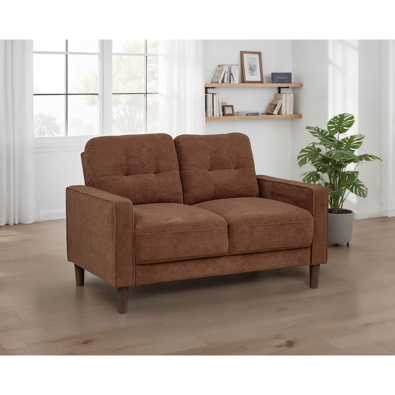 Bowen II Fabric Upholstered Track Arm Loveseat
