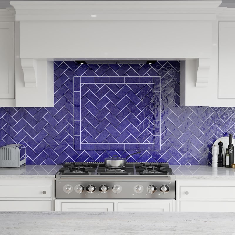 Merola Tile Viva Azul 3" x 6" Ceramic Wall Tile - Case (32 Tiles)