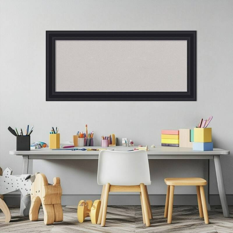 Dalat Black Framed Cork Board - Bulletin Board, Organization Board, Pin Board