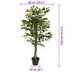 preview thumbnail 8 of 8, vidaXL Artificial Lemon Tree with 3 Trunks Green 3.5"/47.2"/70.9" PP
