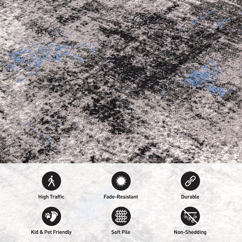 World Rug Gallery Adare Contemporary Abstract Area Rug