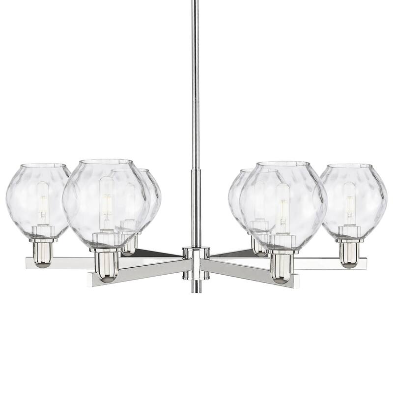 Innovations Lighting 716-6CR-11-36 Waverly Chandelier Waverly 6 Light - Polished Nickel / Clear