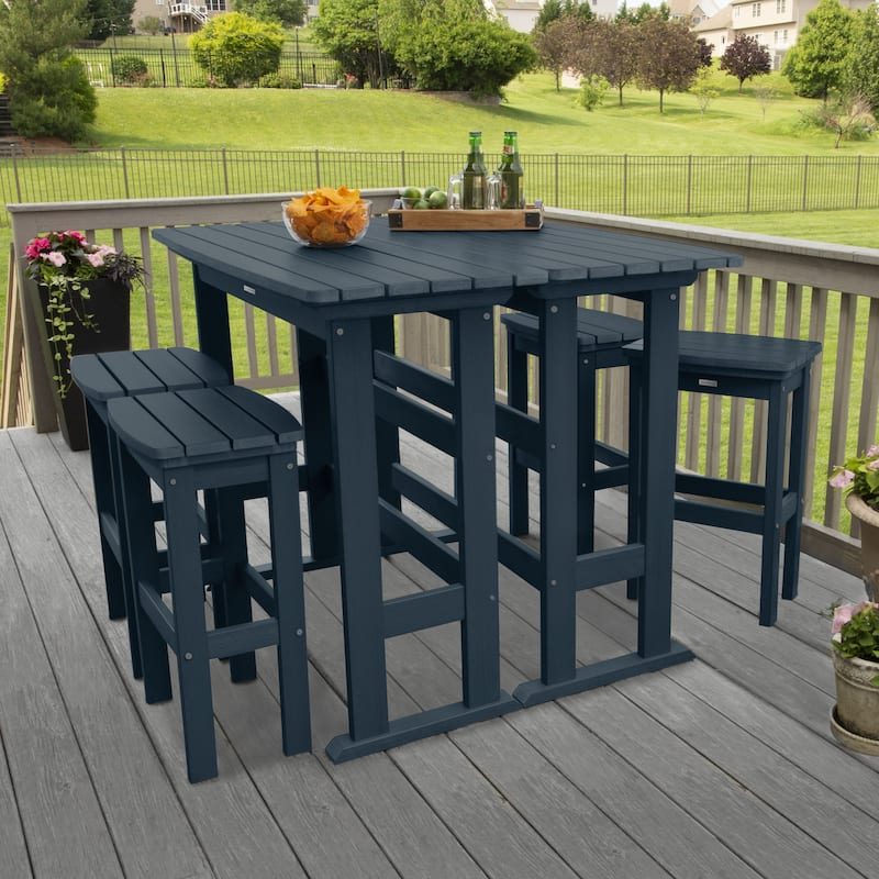 Lehigh 6-Piece Outdoor Balcony Set - Bar-height