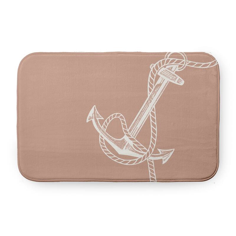 Anchored Bathmat - 34" x 21" - Mauve