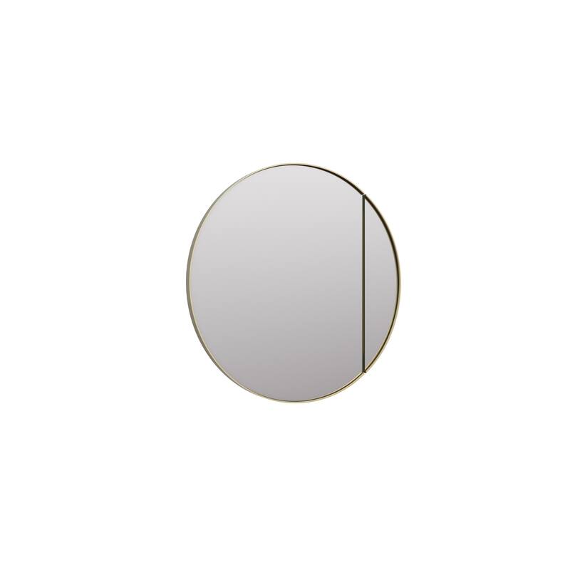 One Door Steel Frame Round Shape Medicine Cabinet