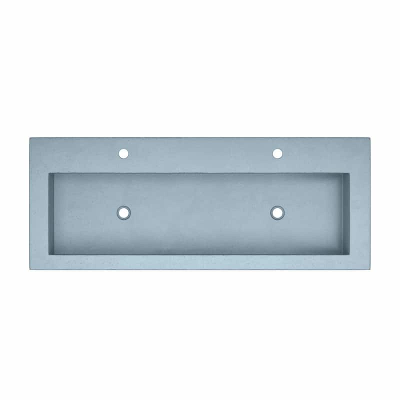 Trough 48-inch NativeStone Drop-in Double Bathroom Sink - 48" x 19" x 5"