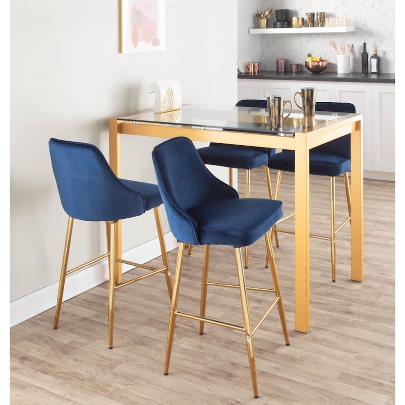 Silver Orchid Forrest Gold Counter Table