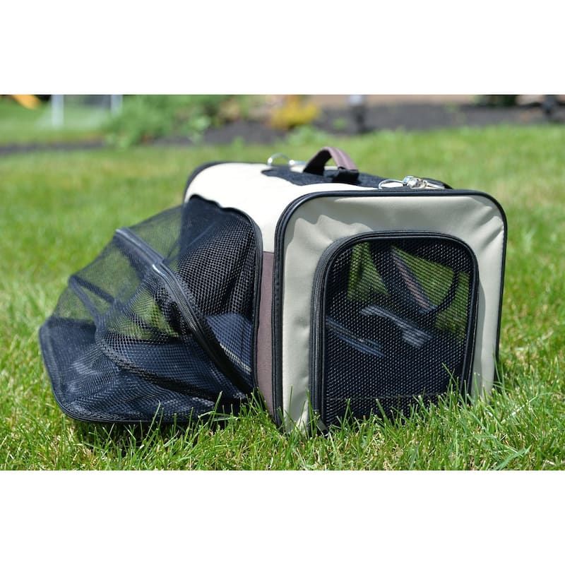 AirlIne Approved Pet Carrier, Soft Sided Pet Travel Carrier - 19"L x 12"W x 12"H