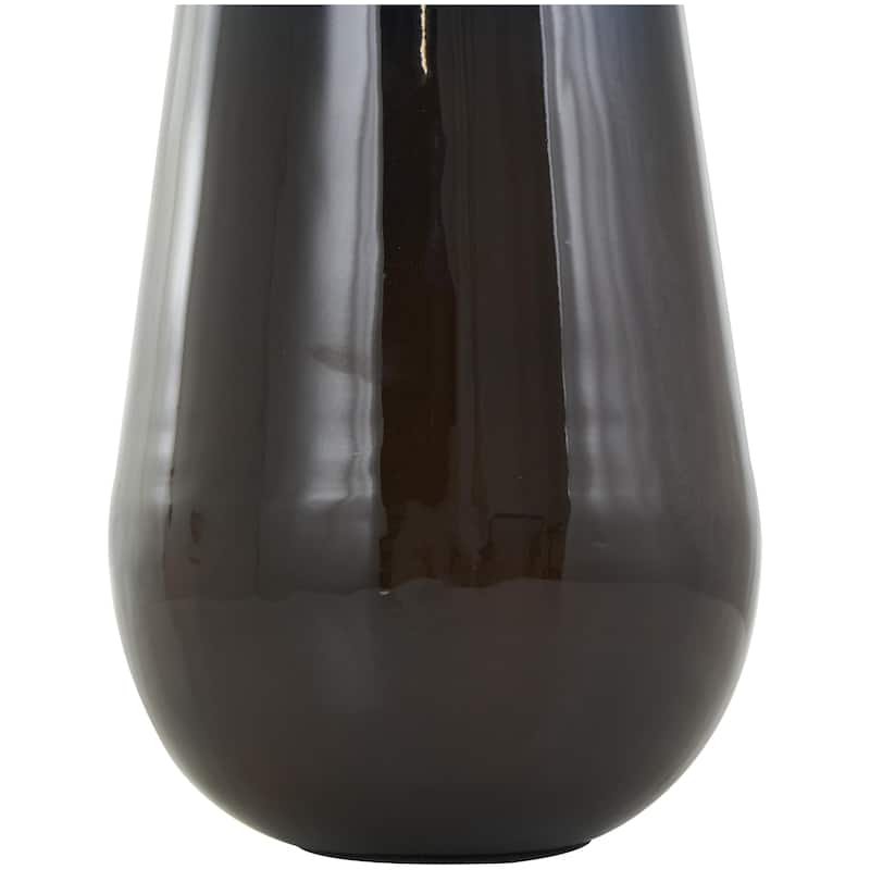 Metal Ombre Decorative Vase with Brown Accents - Blue - Roche River Decor