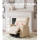 preview thumbnail 45 of 43, 37.4" Oversized Manual Recliner with Heat and Massage, 360 Swivel Rocking Chair 21.3" Seat with Cup Holder