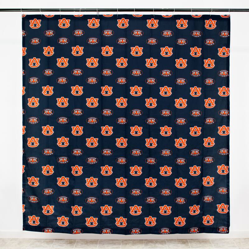 Clemson Tigers Printed Shower Curtain Cover - 70" x 72"