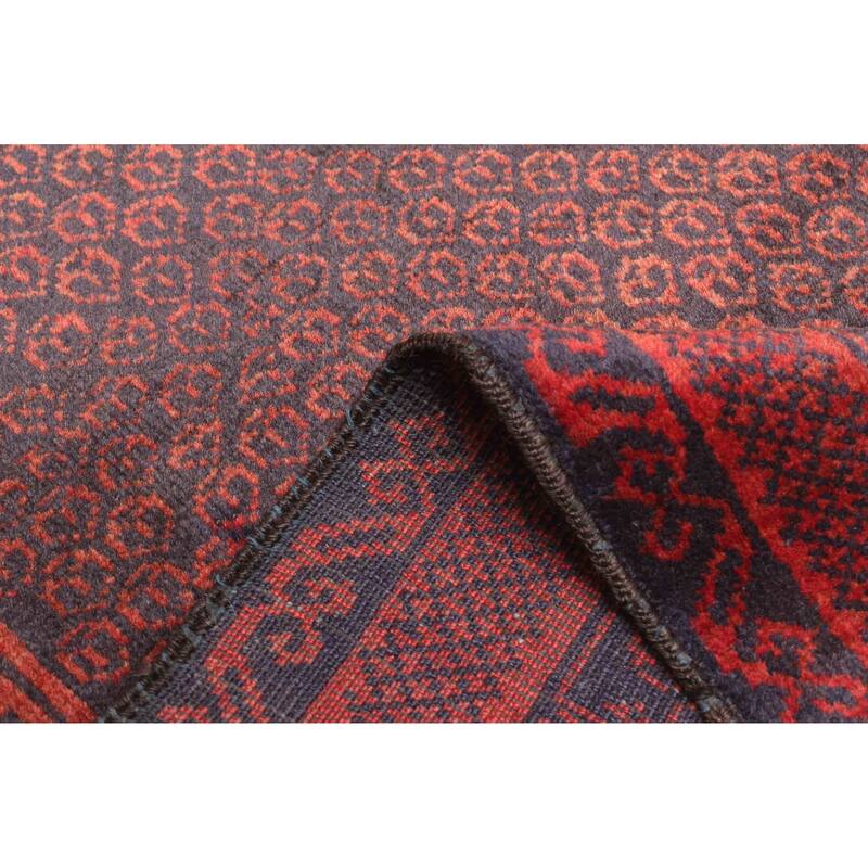 ECARPETGALLERY Hand-knotted Teimani Dark Navy Wool Rug - 2'9 x 4'5