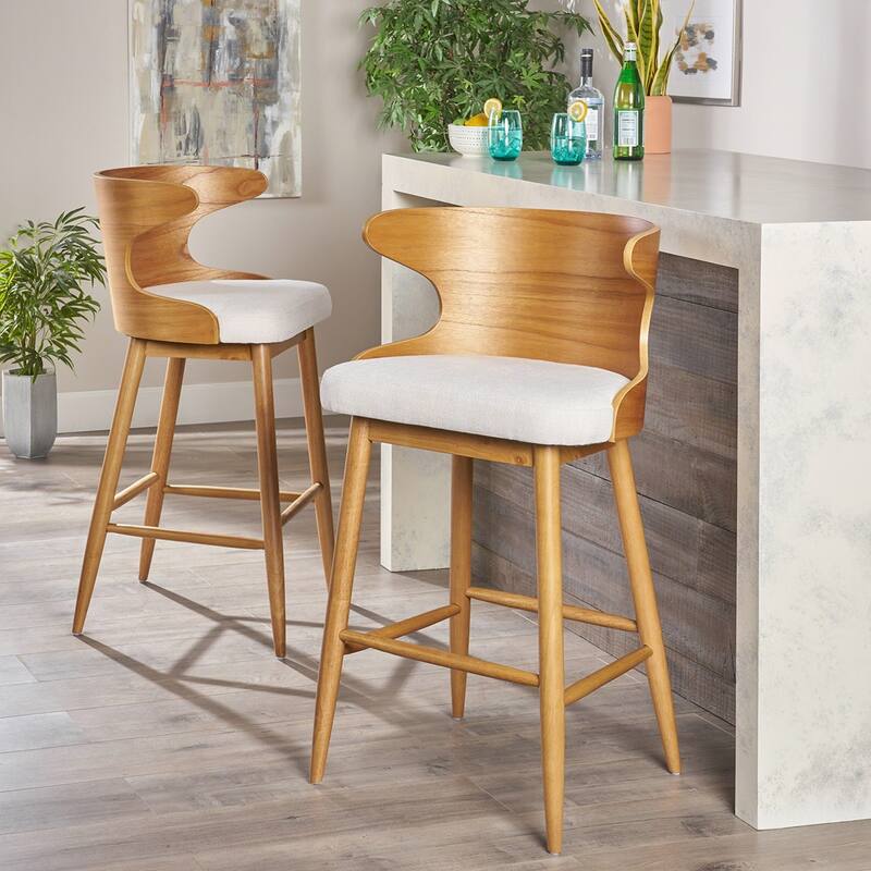 2PCS Wooden Bar Chair