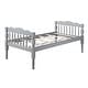 preview thumbnail 16 of 19, Classic Rectangular Design Twin over Twin Bunk Bed