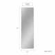 Neutypechic Accent Metal Frame Full-Length Wall-Mounted Hanging Mirror