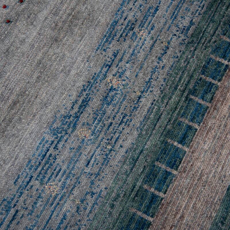 Alora Decor Southwestern Tribal Striped Grey Rug