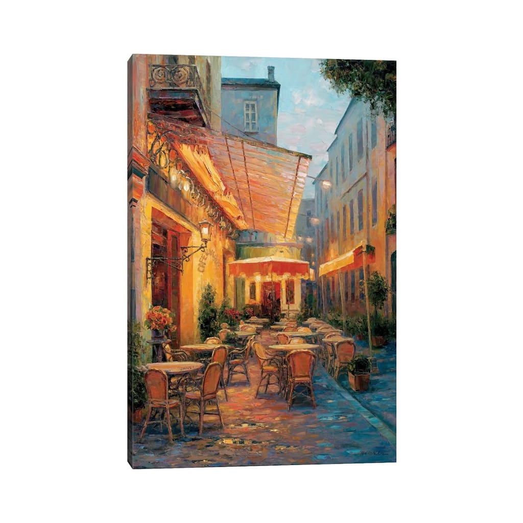 iCanvas "Cafe Van Gogh 2008, Arles France" by Haixia Liu Canvas Print