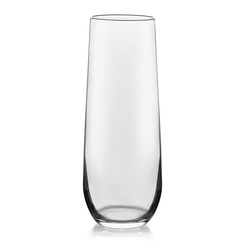 Libbey Stemless Champagne Flute Glasses, 8.5ounce, Set of 12 On Sale