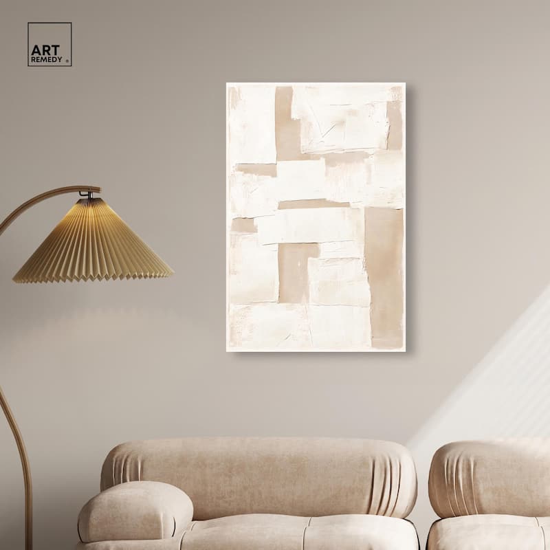 Plastered Planes III Canvas by Art Remedy, Gallery Wrapped