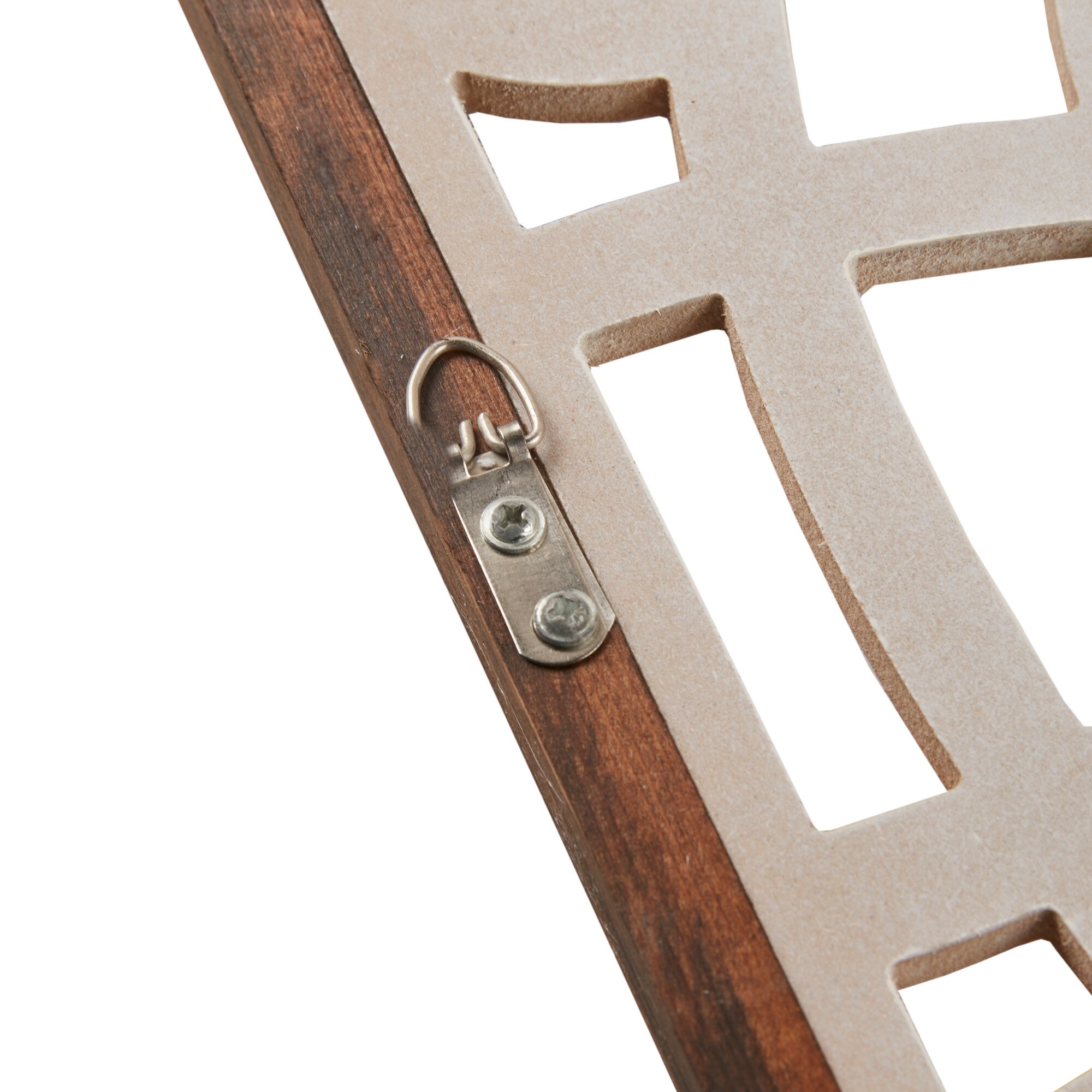 Madison Park Damask Wood Panel Two-tone Geometric Wall Decor