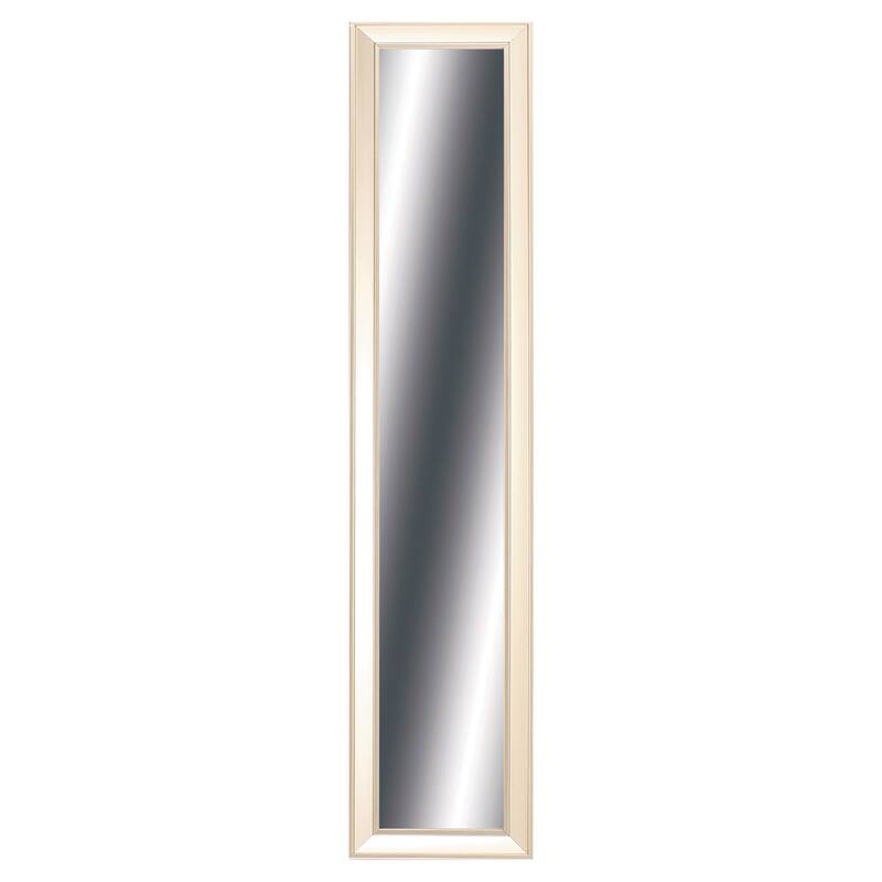 HomeRoots 32" Painted Rectangle Full Length Hanging Mirror Wall Mounted With Polystyrene Frame - 16.1