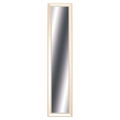 HomeRoots 32" Painted Rectangle Full Length Hanging Mirror Wall Mounted With Polystyrene Frame - 16.1