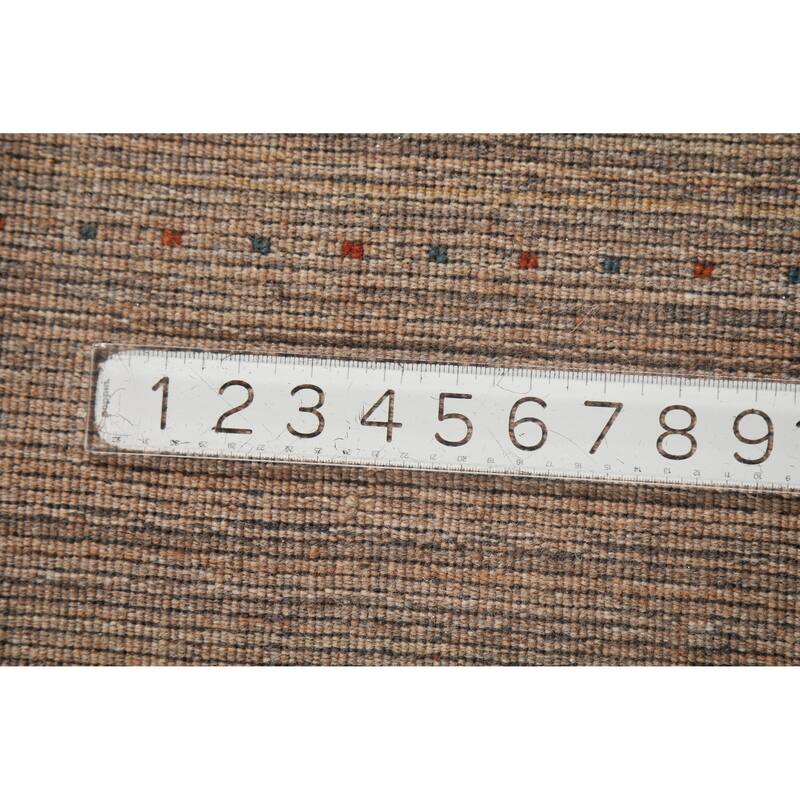 Hand Knotted Oriental 100% Wool Carpet Tribal Tribal Brown Gabbeh Area Rug - 11' 7'' X 9' 0''
