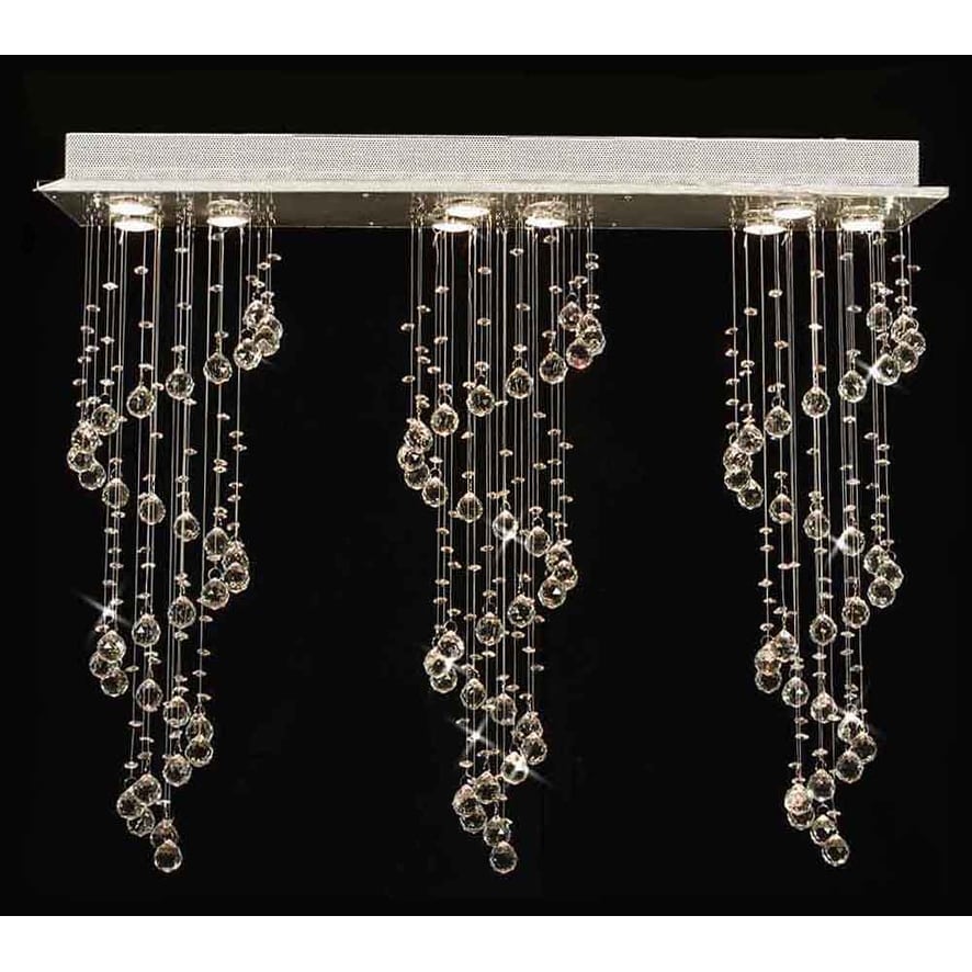Modern Crystal Ball Chandelier Raindrop Light Lighting Fixture Modern Crystal Ball Chandelier Raindrop Light Lighting Fixture