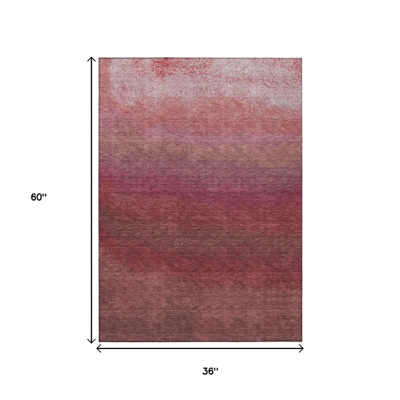 HomeRoots Ombre Transitional Rectangle Outdoor Rug